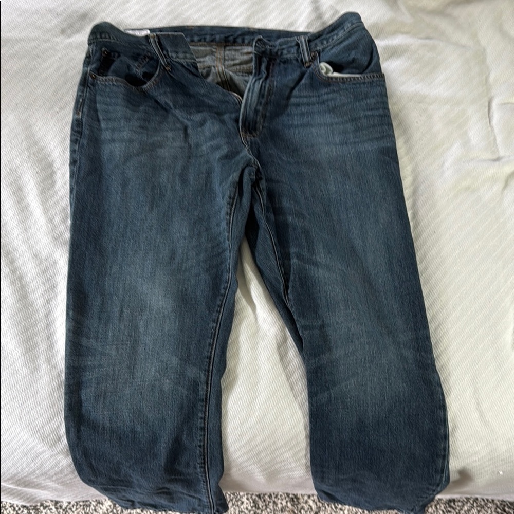 GAP Blue Relaxed Jeans with Subtle Fading
